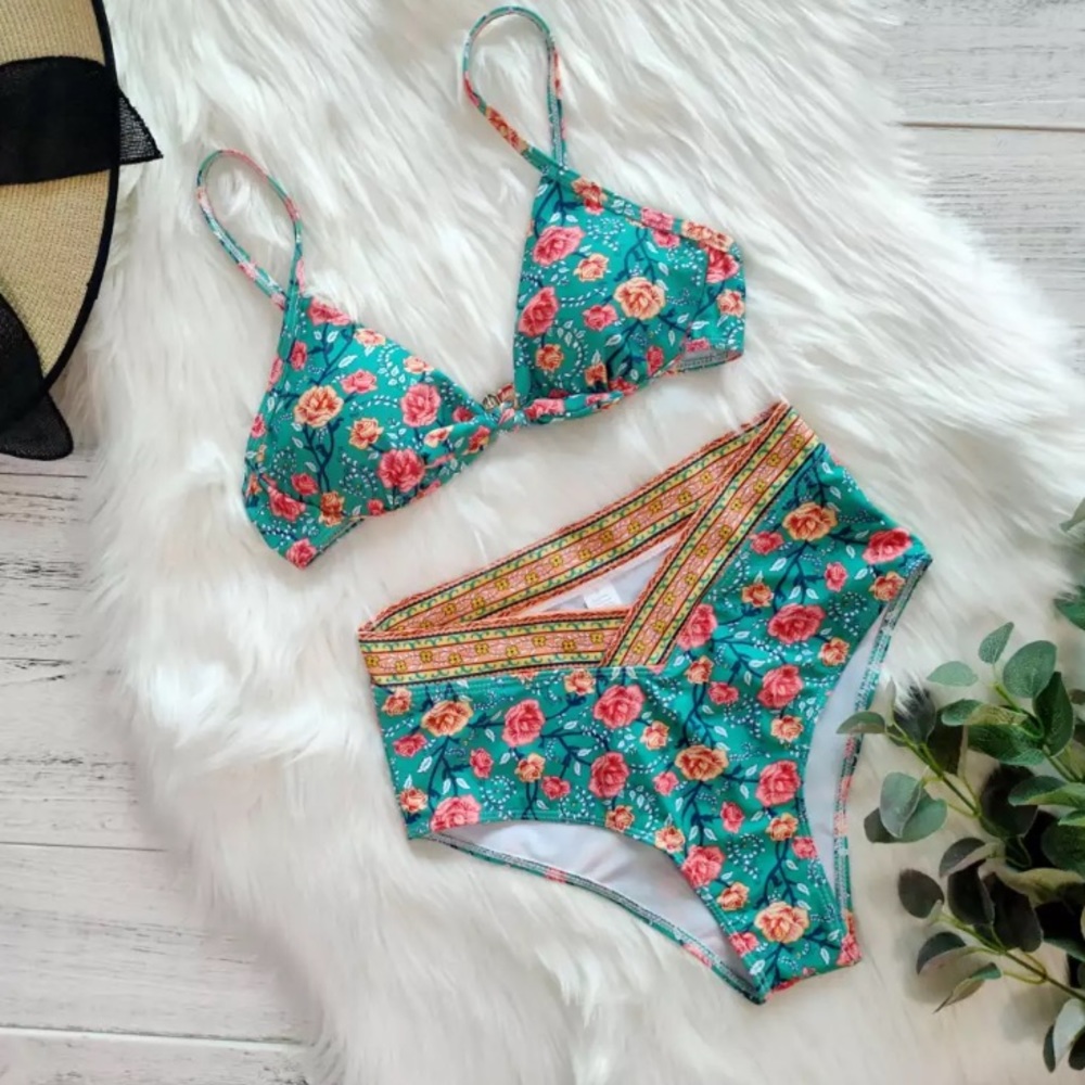 🐬🌸Boho high-waisted swimsuit!🐠 - Picture 6 of 8
